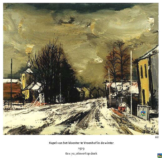 Kapel van het klooster te Vroenhof in de winter